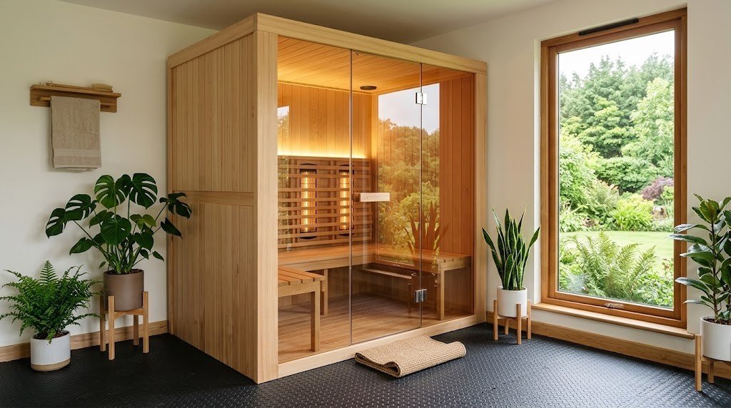 Two person infrared home sauna